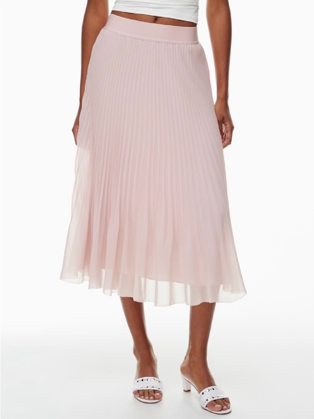 Aritzia Wilfred Twirl Skirt in Poetic Pink Size L